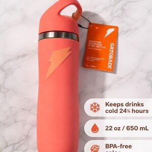 Gatorade Overtime Stainless Steel Bottle - Coral- new edition